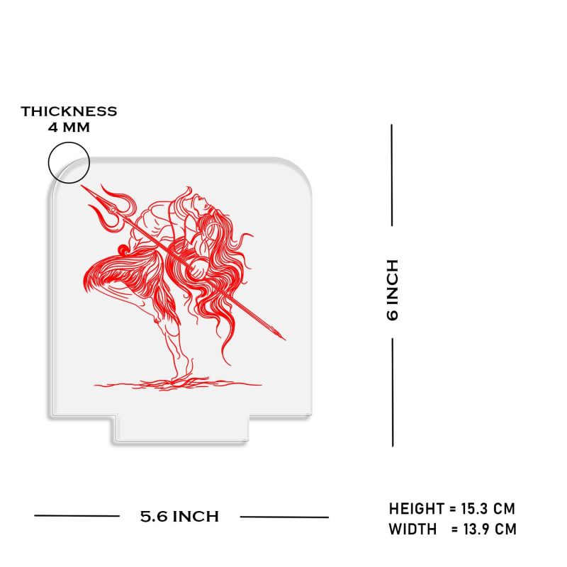 Shiv shambhu 3D Illusion lamp MULTICOLORED Light